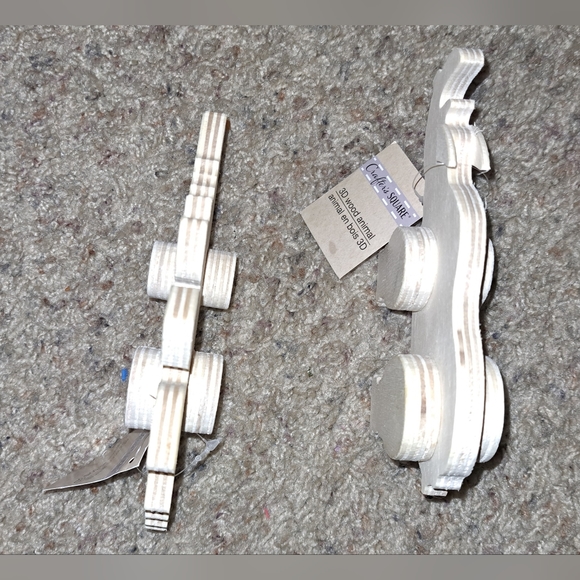 Dinosaur 6pc BUNDLE Mirror Decor & 3D Wood(T-Rex) (Rhinosarus) (Stegosaurus) NWT - Picture 10 of 12